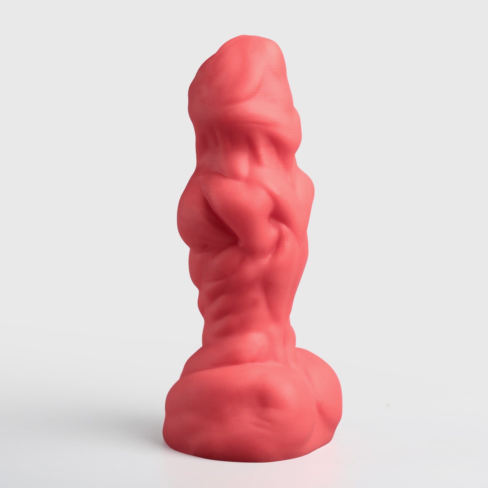 GreedyCluster ADONIS sculpted platinum silicone butt plug with male torso detail