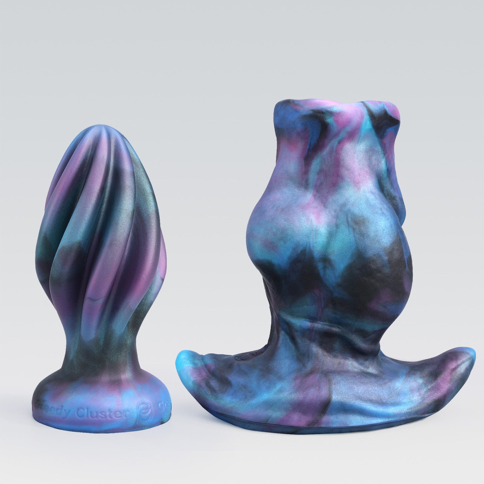 GreedyCluster GREEDYHOLE COMBO SET hollow silicone butt plug set in Aurora