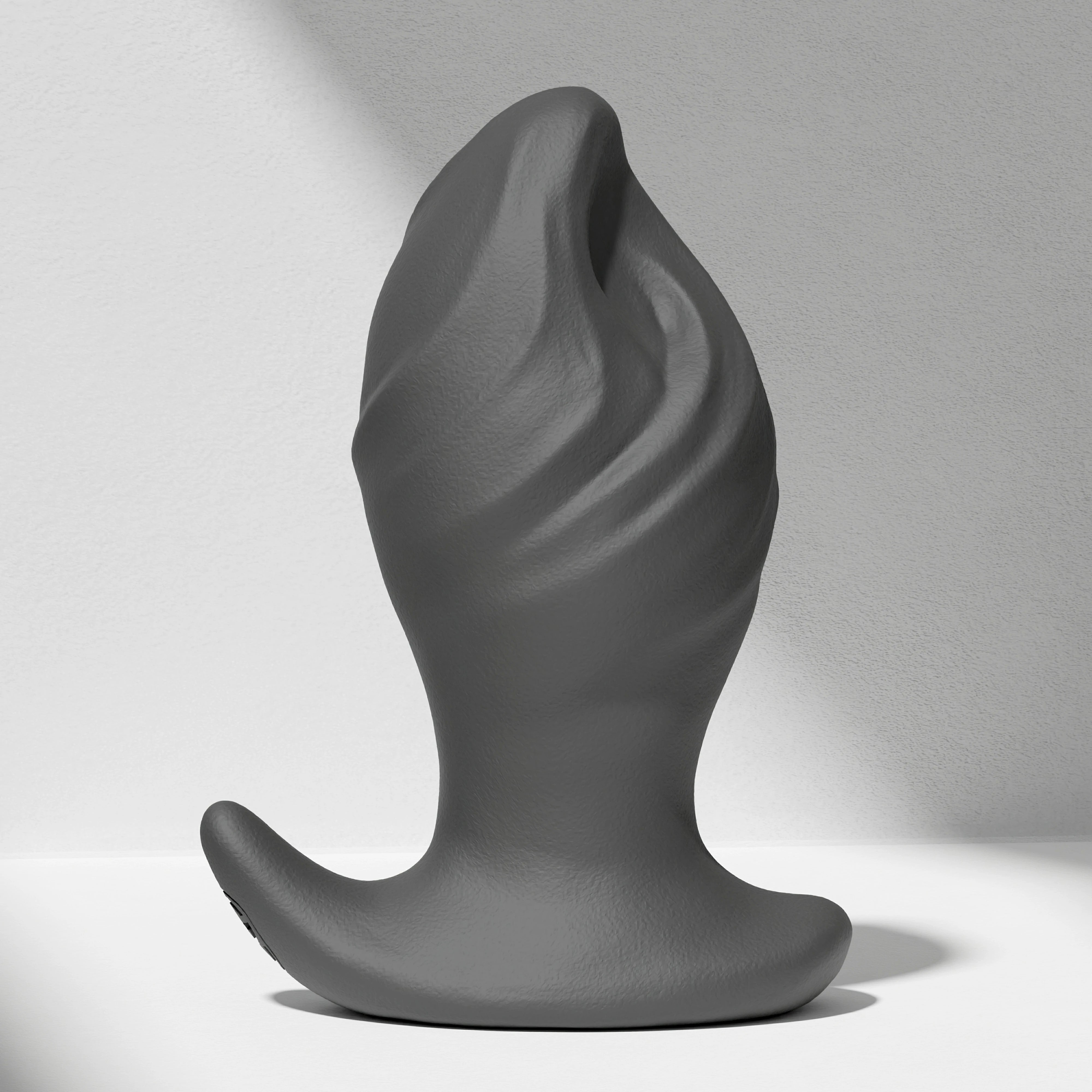 GreedyCluster GREEDYHOLE STOPPER 01 beginner silicone butt plug in Charcoal