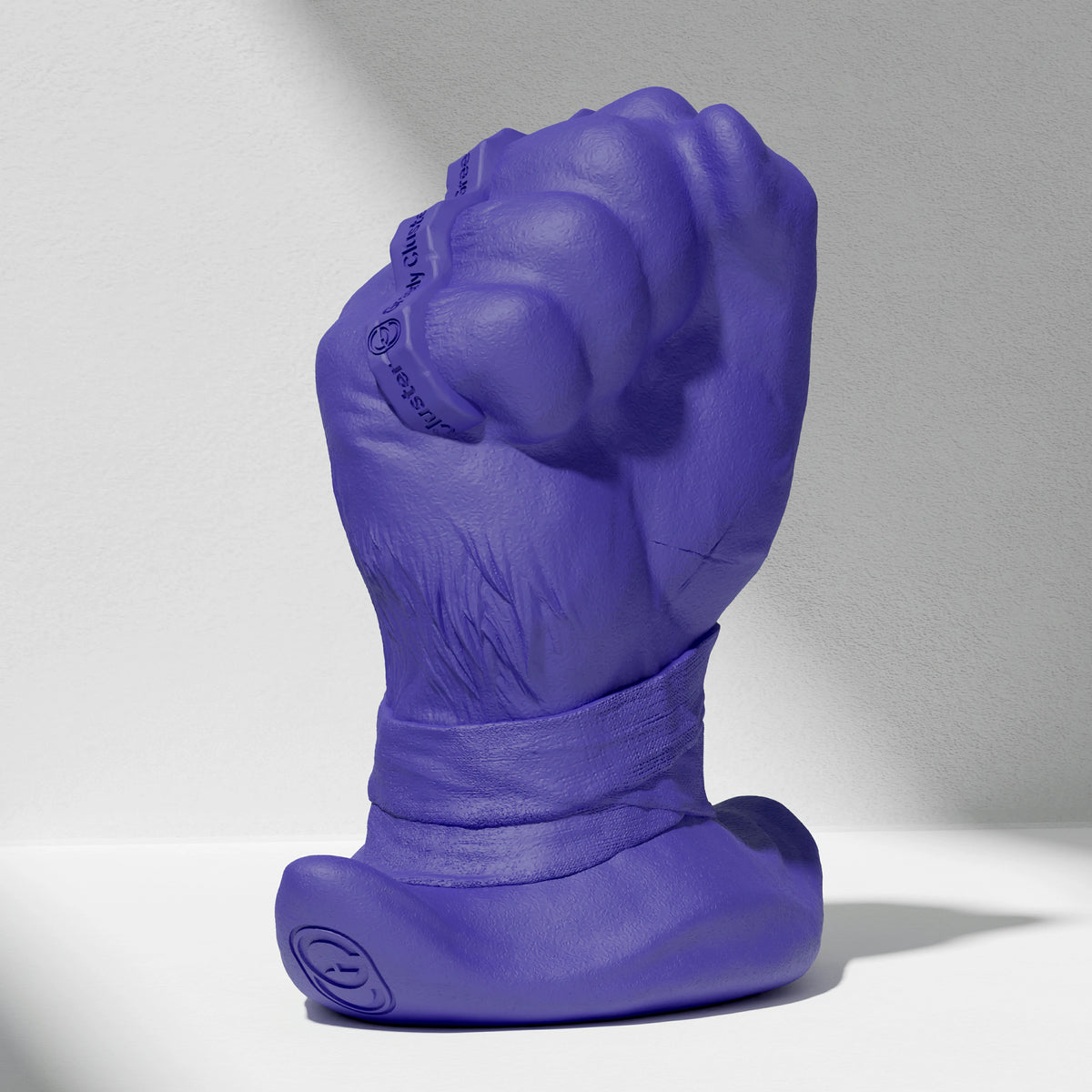 GreedyCluster ROGUE PUNCH STOPPER fist-shaped silicone dildo for anal fisting in Azure