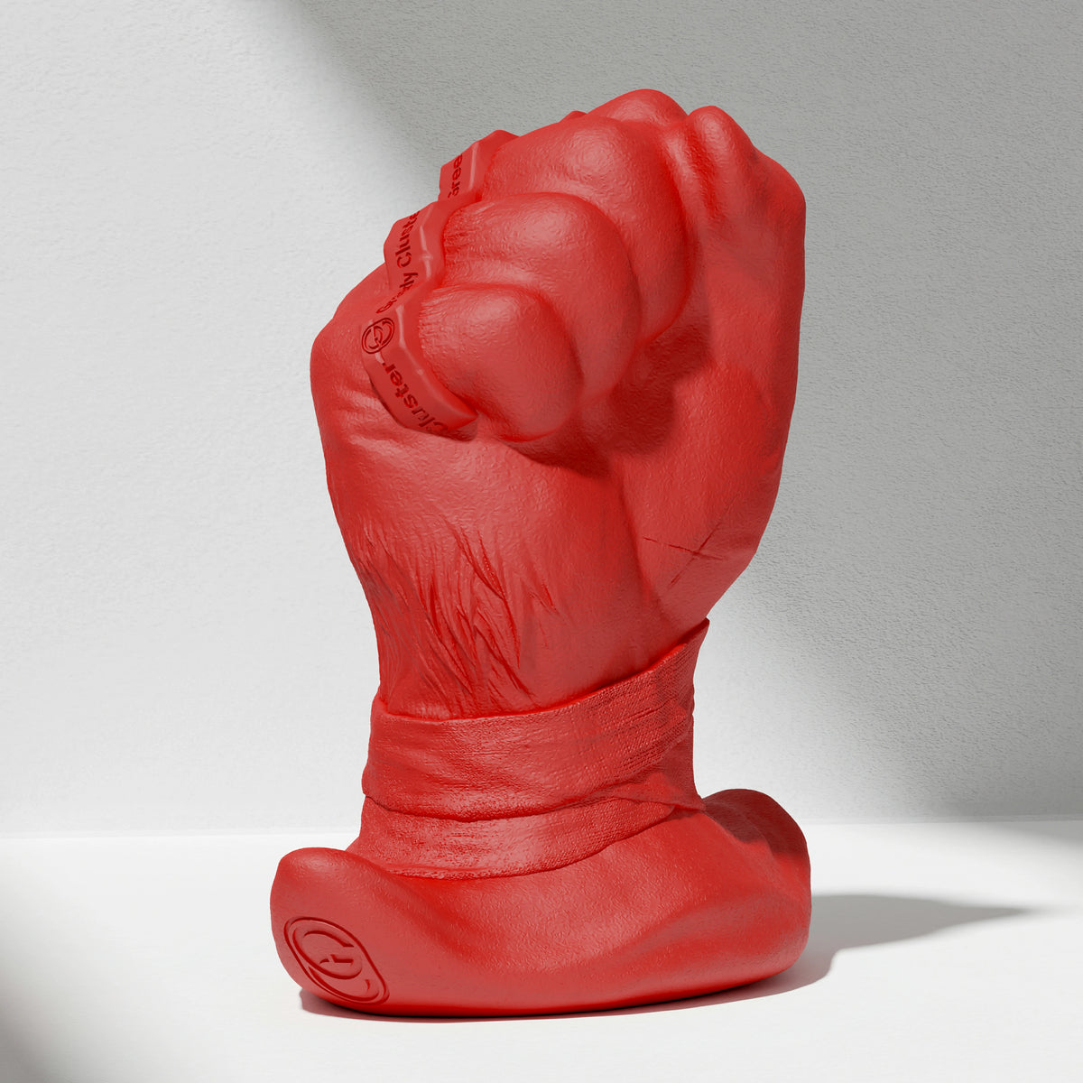GreedyCluster ROGUE PUNCH STOPPER fist-shaped silicone dildo for anal fisting in Scarlett