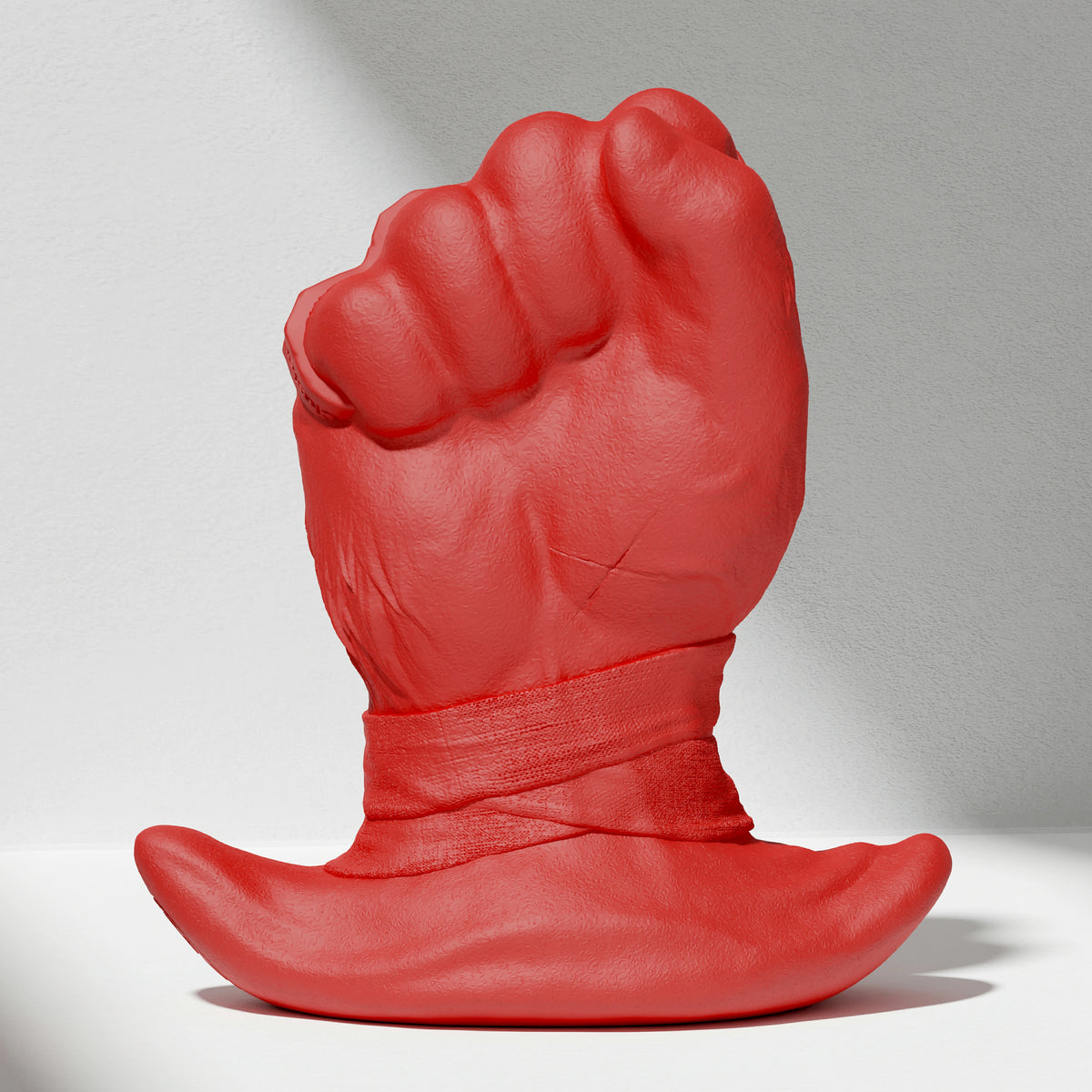 GreedyCluster ROGUE PUNCH STOPPER fist-shaped silicone dildo for anal fisting in Scarlett