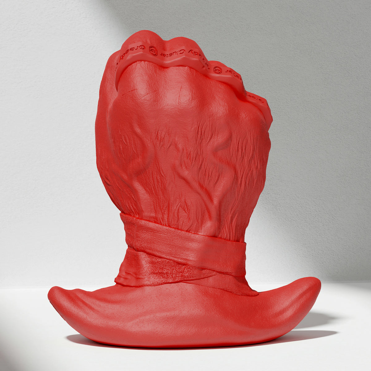 GreedyCluster ROGUE PUNCH STOPPER fist-shaped silicone dildo for anal fisting in Scarlett