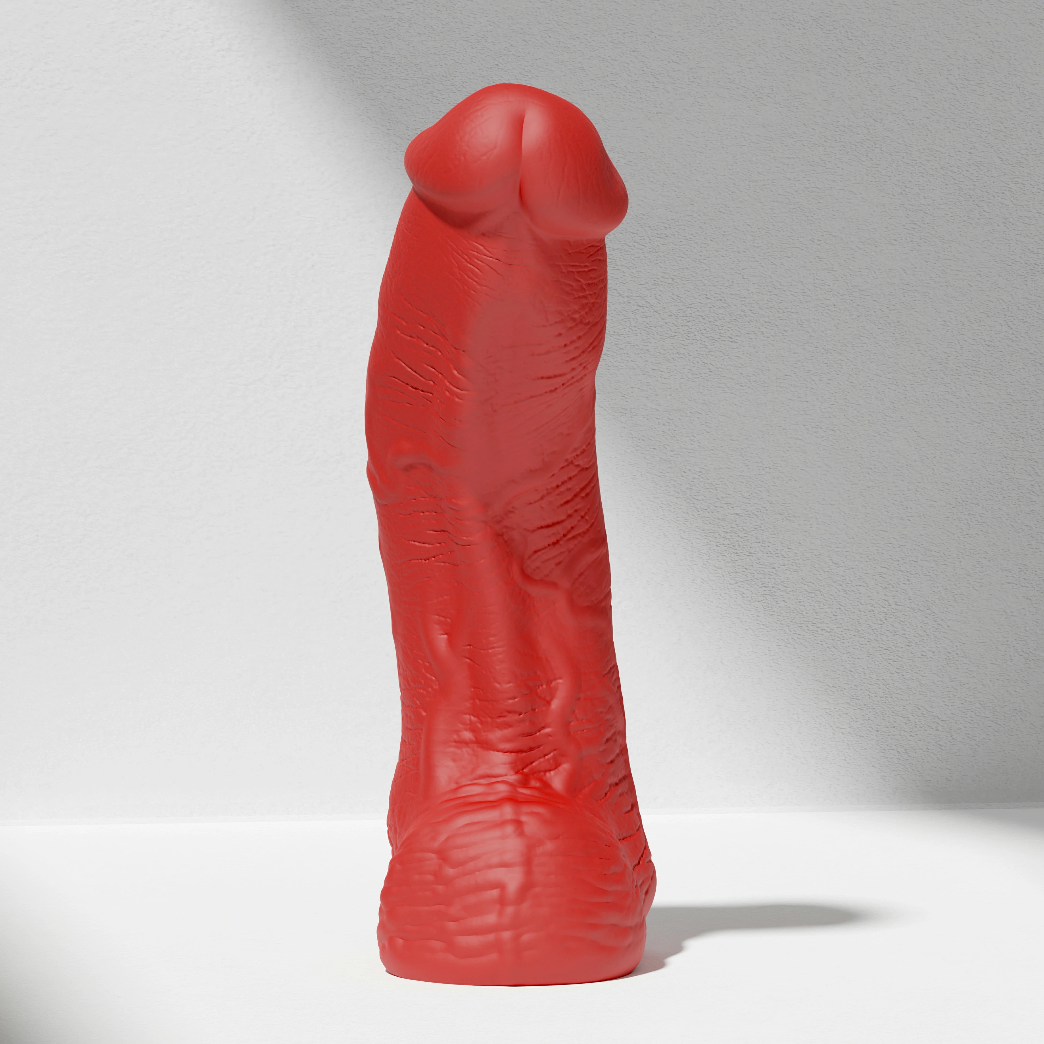 GreedyCluster SERGEANT realistic silicone dildo for depth training in Scarlett