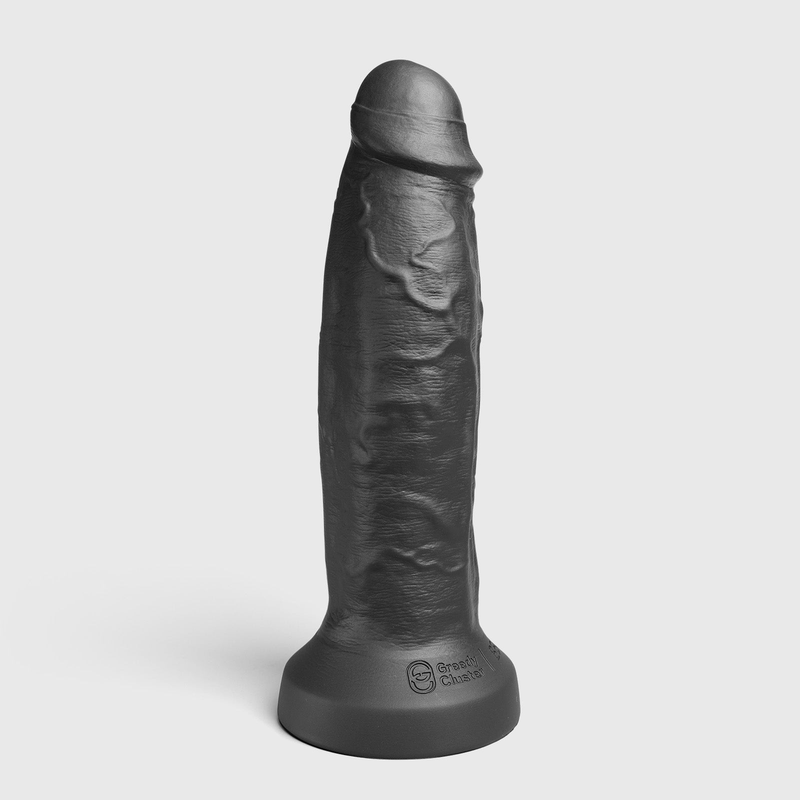 GreedyCluster BBG024 WADE rideable silicone dildo, Charcoal black