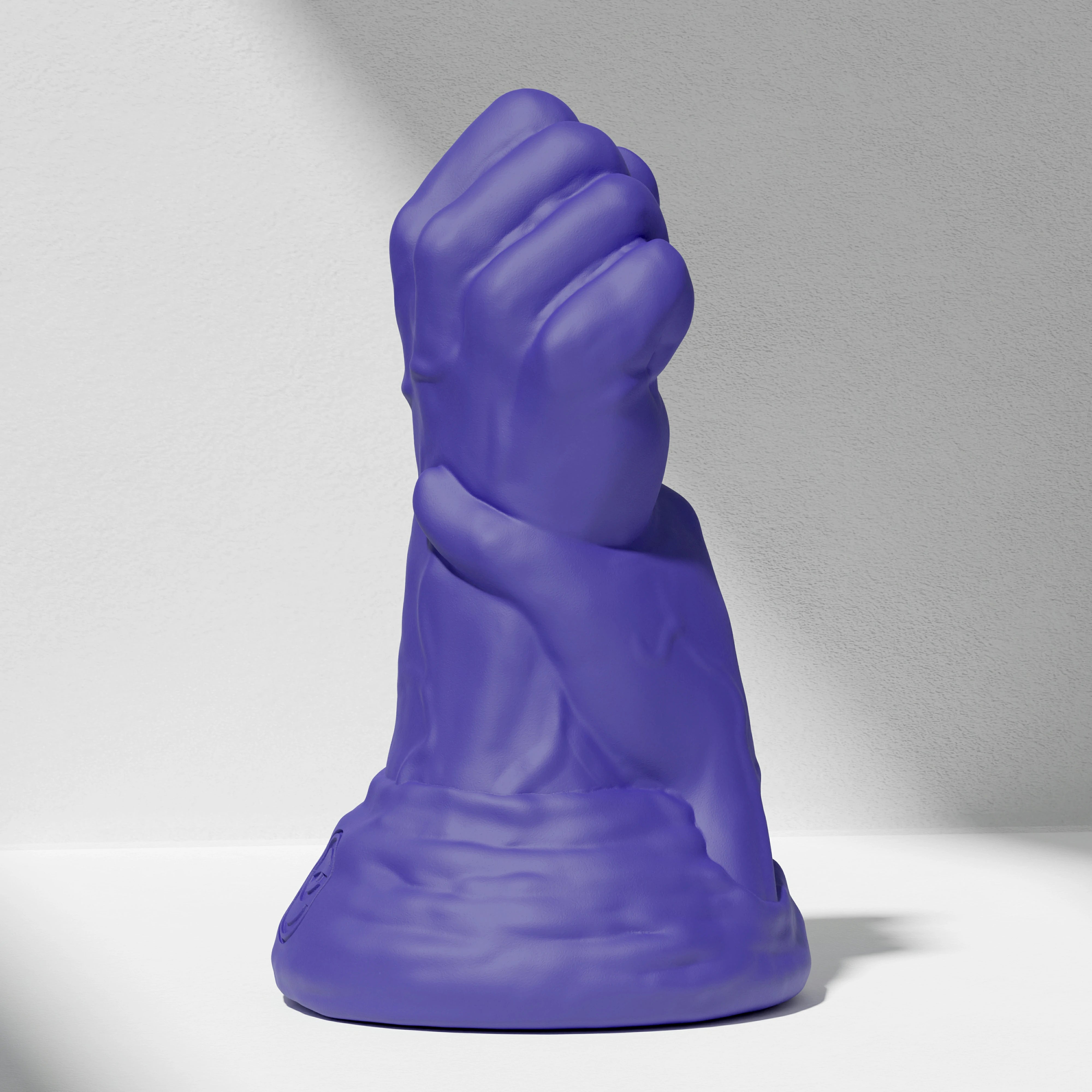 GreedyCluster DOUBLE FF DILDO double-fist silicone butt plug, Azure blue