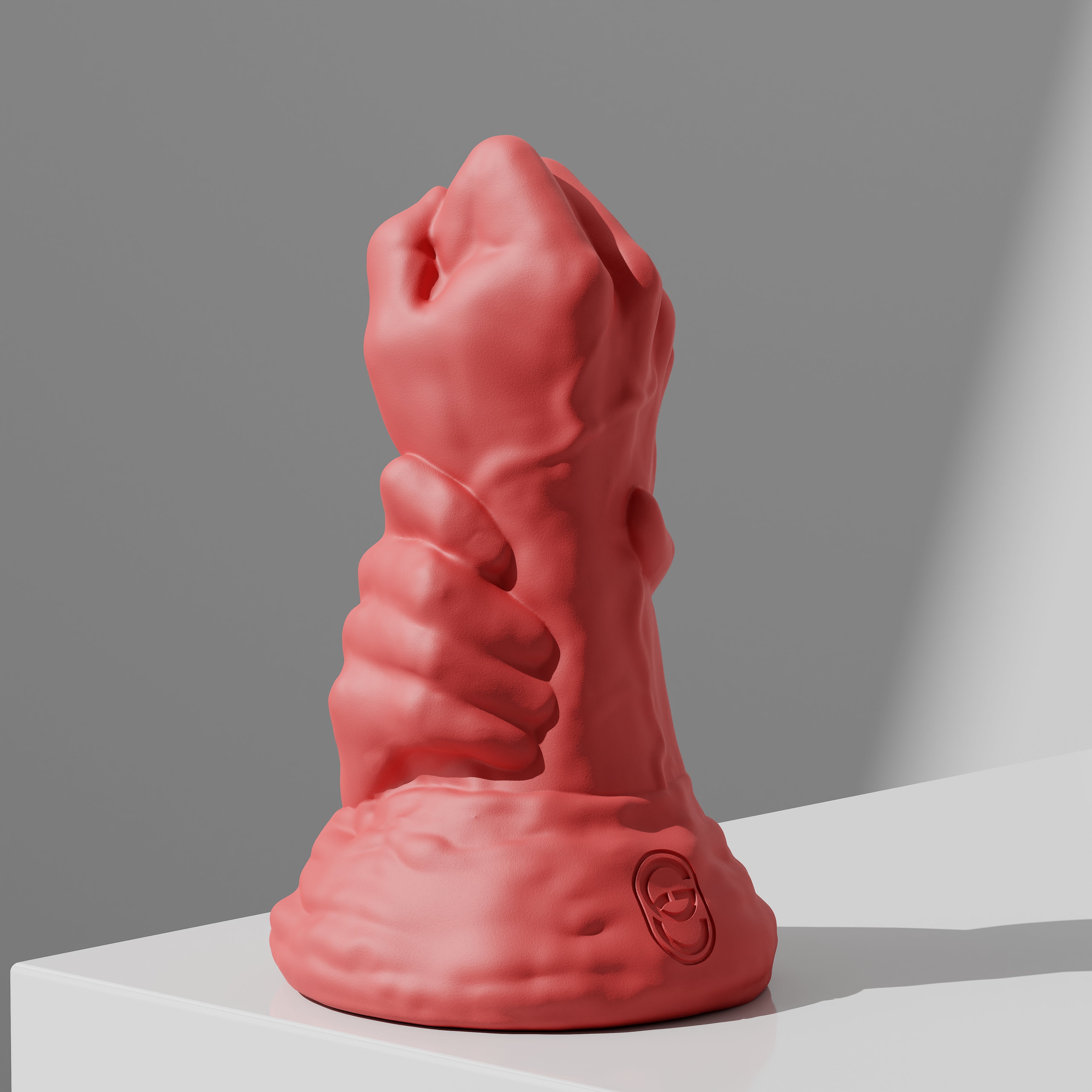 GreedyCluster DOUBLE FF DILDO double-fist silicone butt plug with dual sculpted fist design