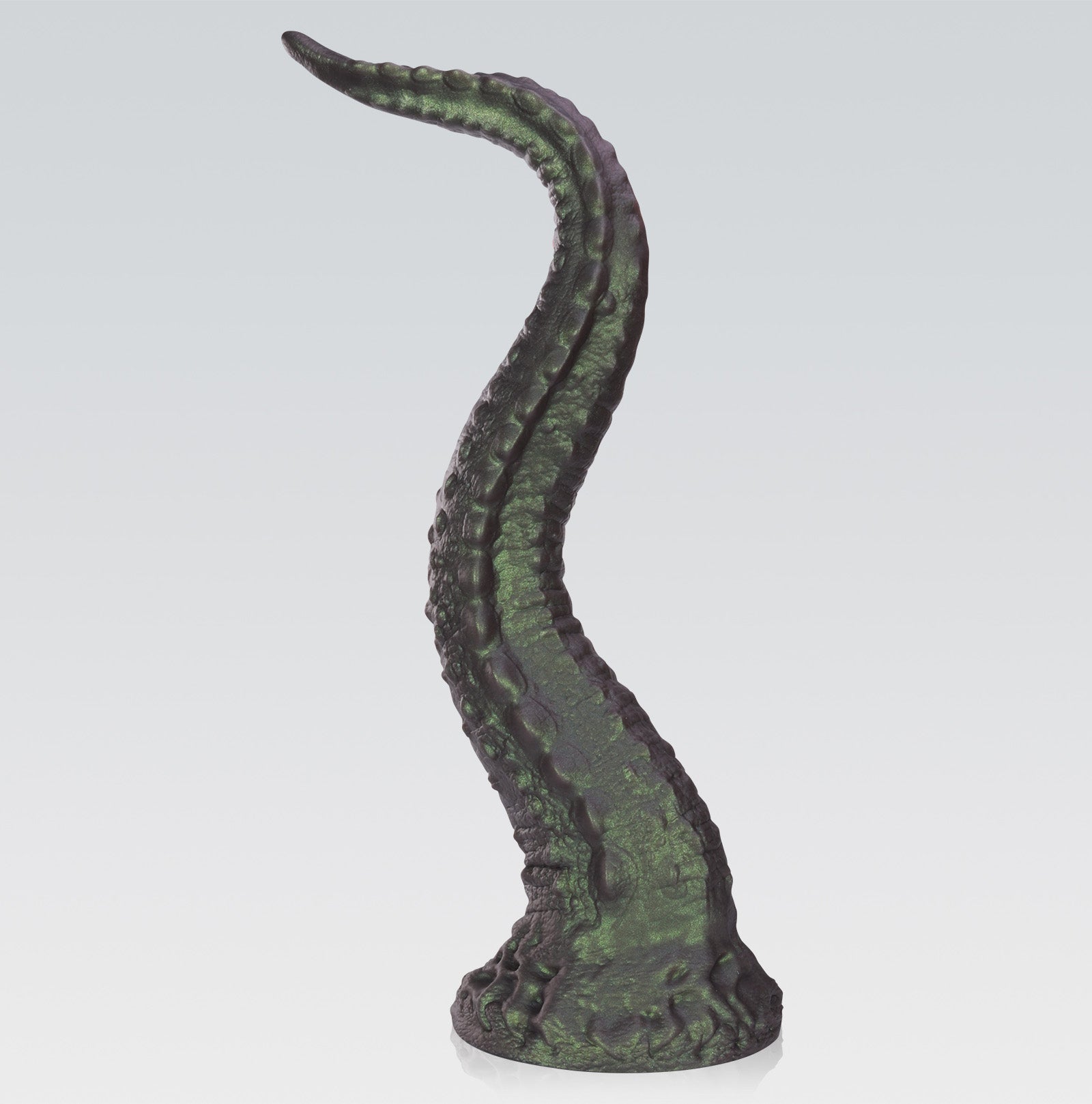 GreedyCluster DRACOTAIL silicone dragon tail dildo, Rust textured tail design