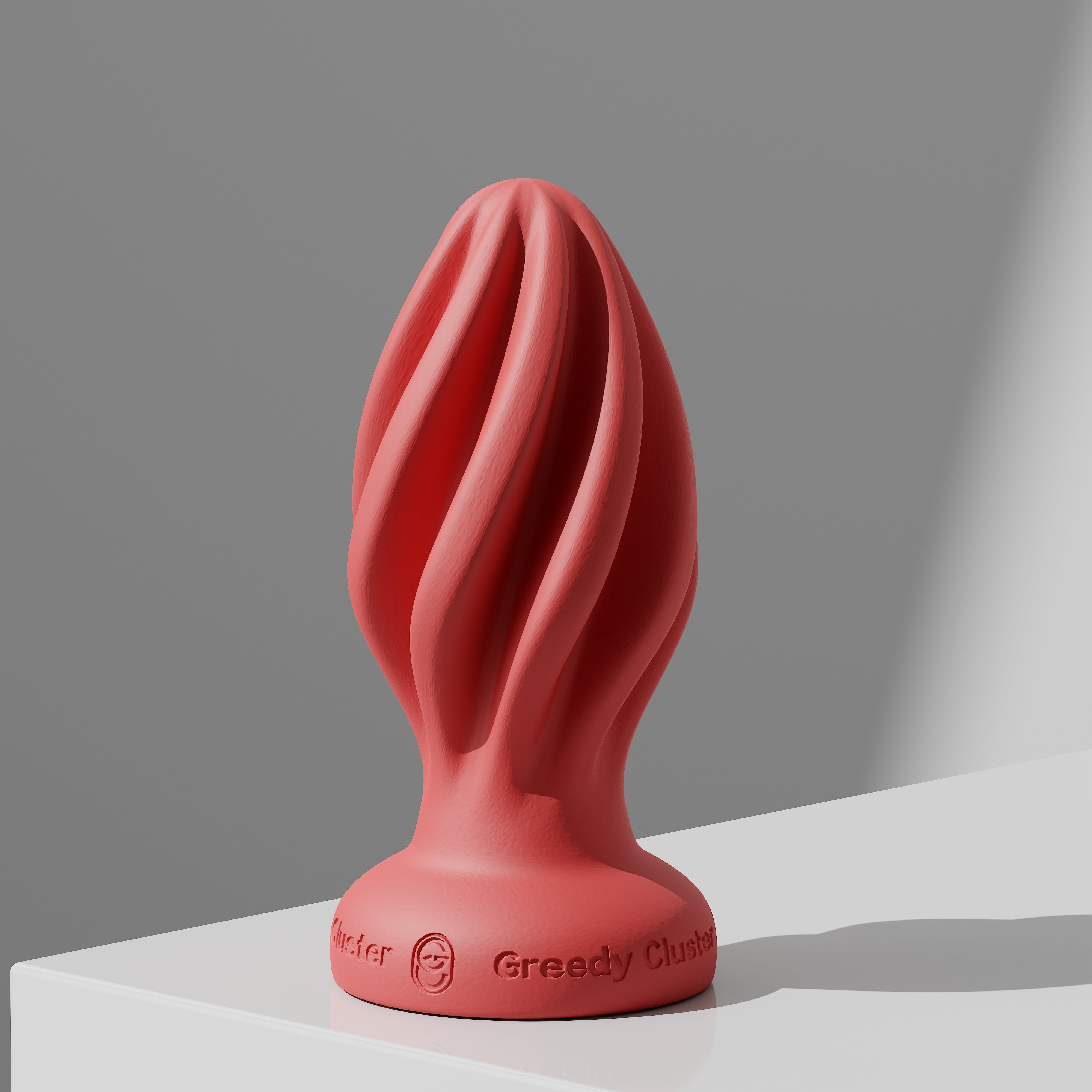 GreedyCluster GREEDYHOLE STOPPER 00 spiral platinum silicone butt plug