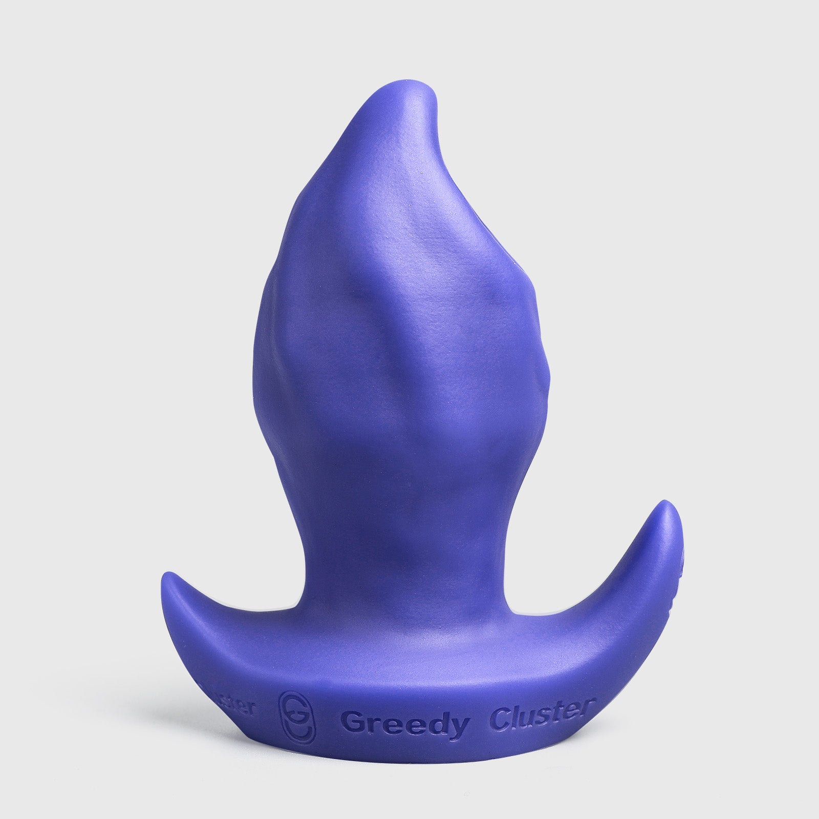 GreedyCluster GREEDYHOLE STOPPER 01 PRO silicone spiral butt plug, Azure textured design