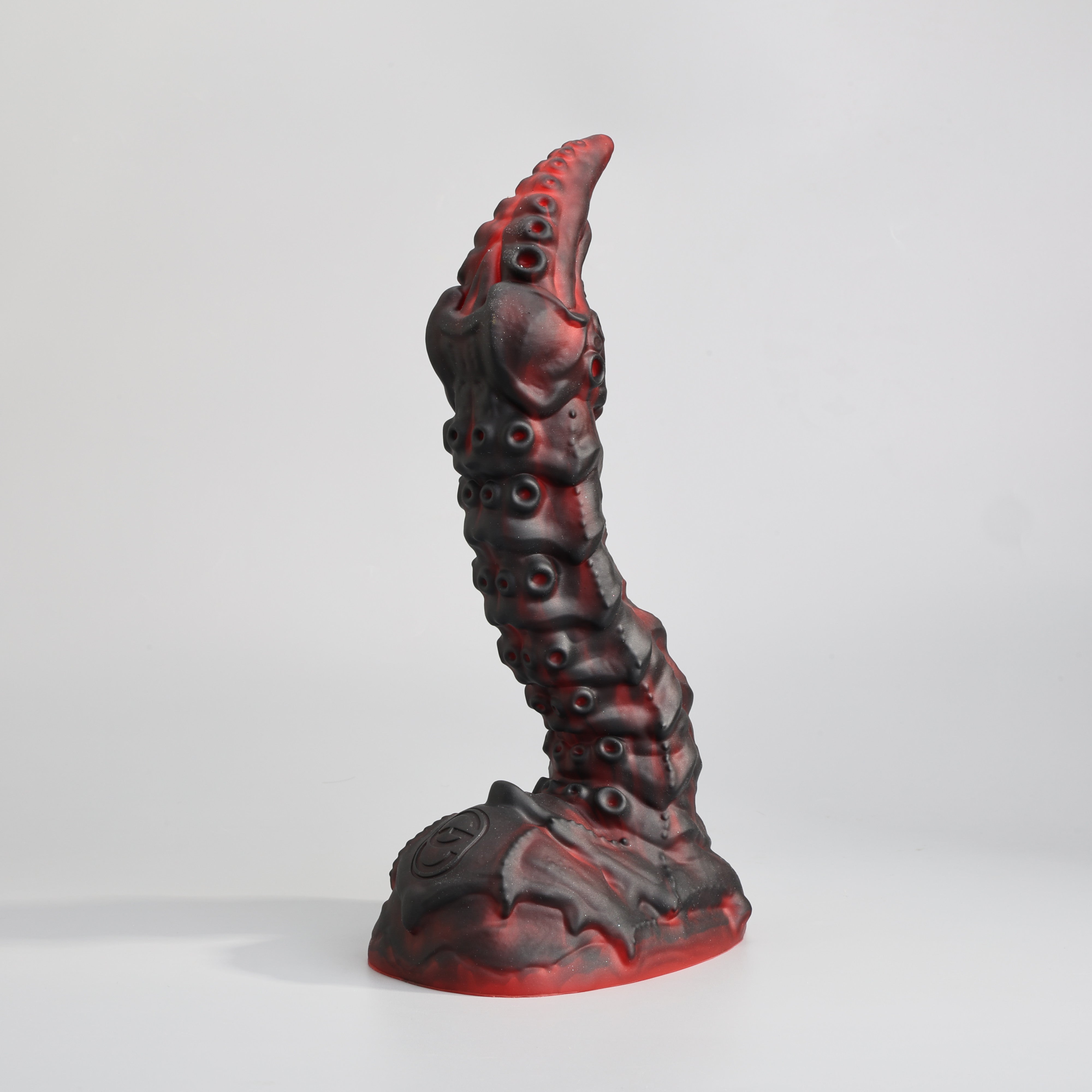GreedyCluster STINGER scorpion tail fantasy silicone dildo, Lava biomechanical design