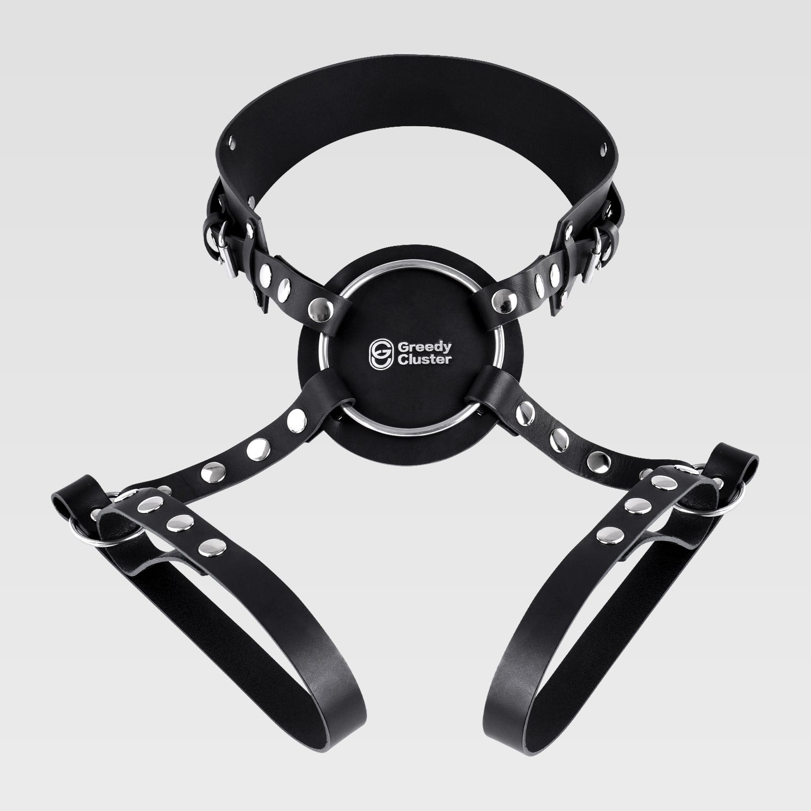 GreedyCluster STRAP-ON HARNESS adjustable harness accessory, black strap detail
