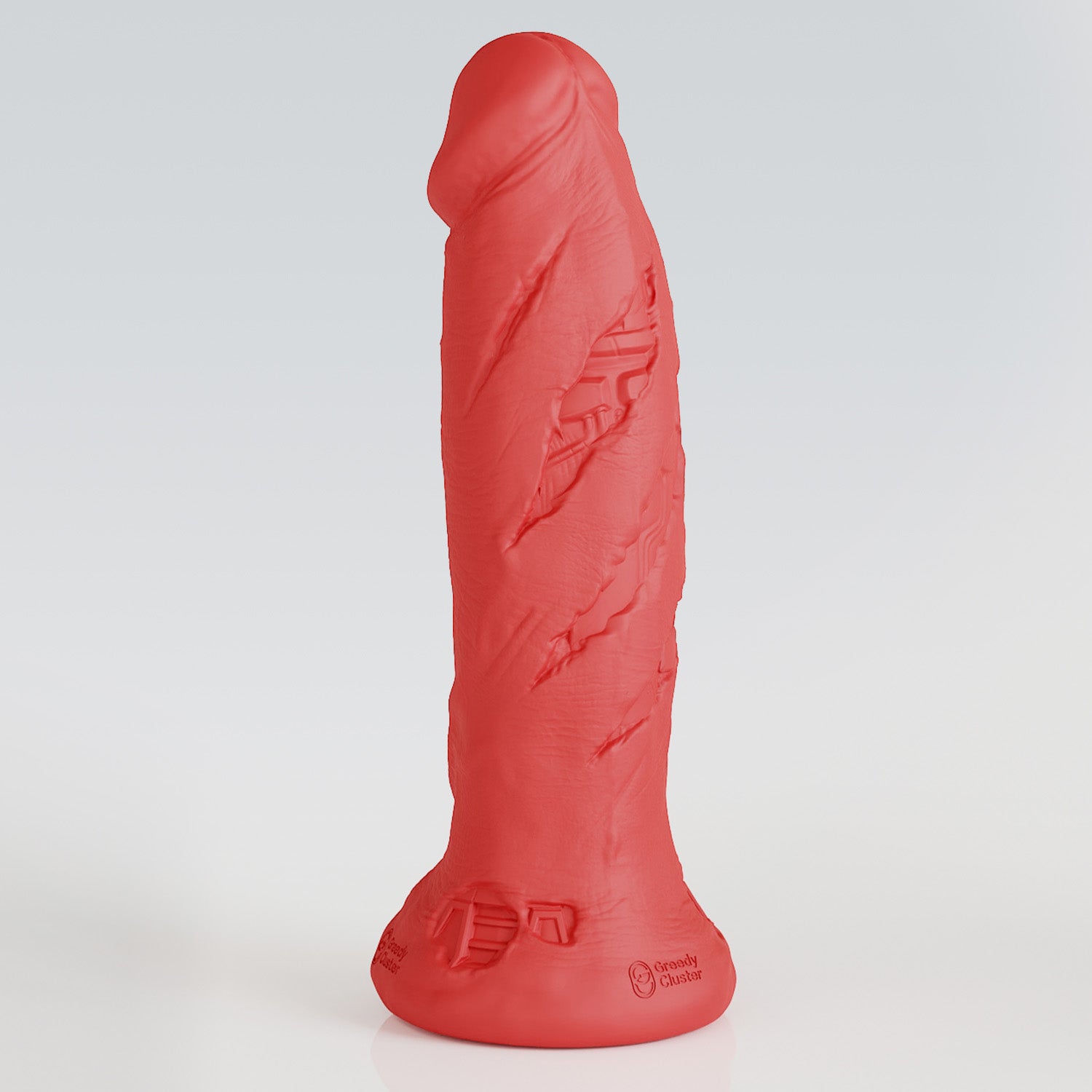 GreedyCluster WOLVERINE DILDO cybernetic realistic silicone dildo, textured product detail