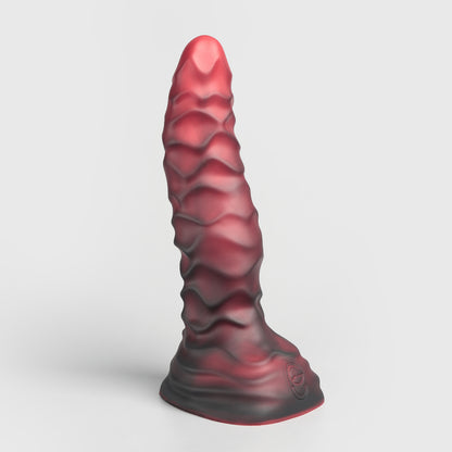 GreedyCluster ABADDON realistic platinum silicone dildo in Lava