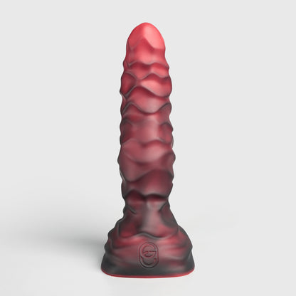 GreedyCluster ABADDON realistic platinum silicone dildo in Lava