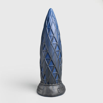 GreedyCluster ASSCRAPER rideable silicone dildo with geometric diamond texture