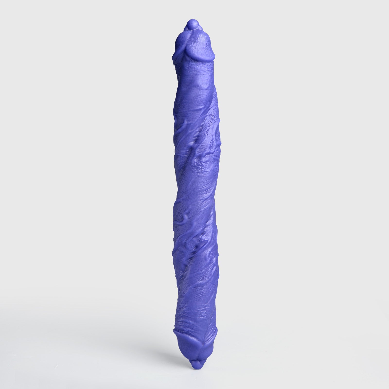 GreedyCluster DP TWIN twin-ended silicone dildo, Azure blue