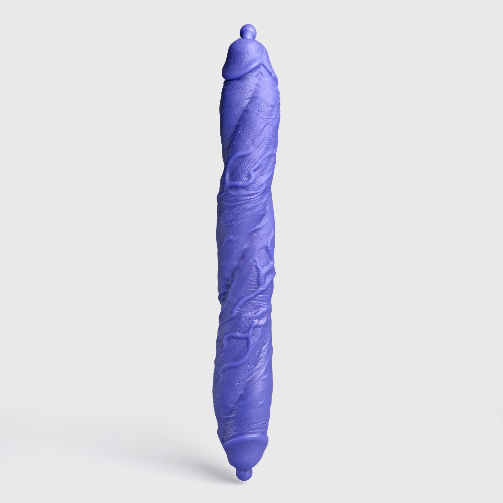 GreedyCluster DP TWIN twin-ended silicone dildo, Azure blue