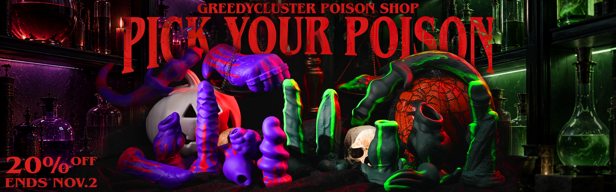 GREEDYCLUSTER Poison Shop — Pick Your Poison
