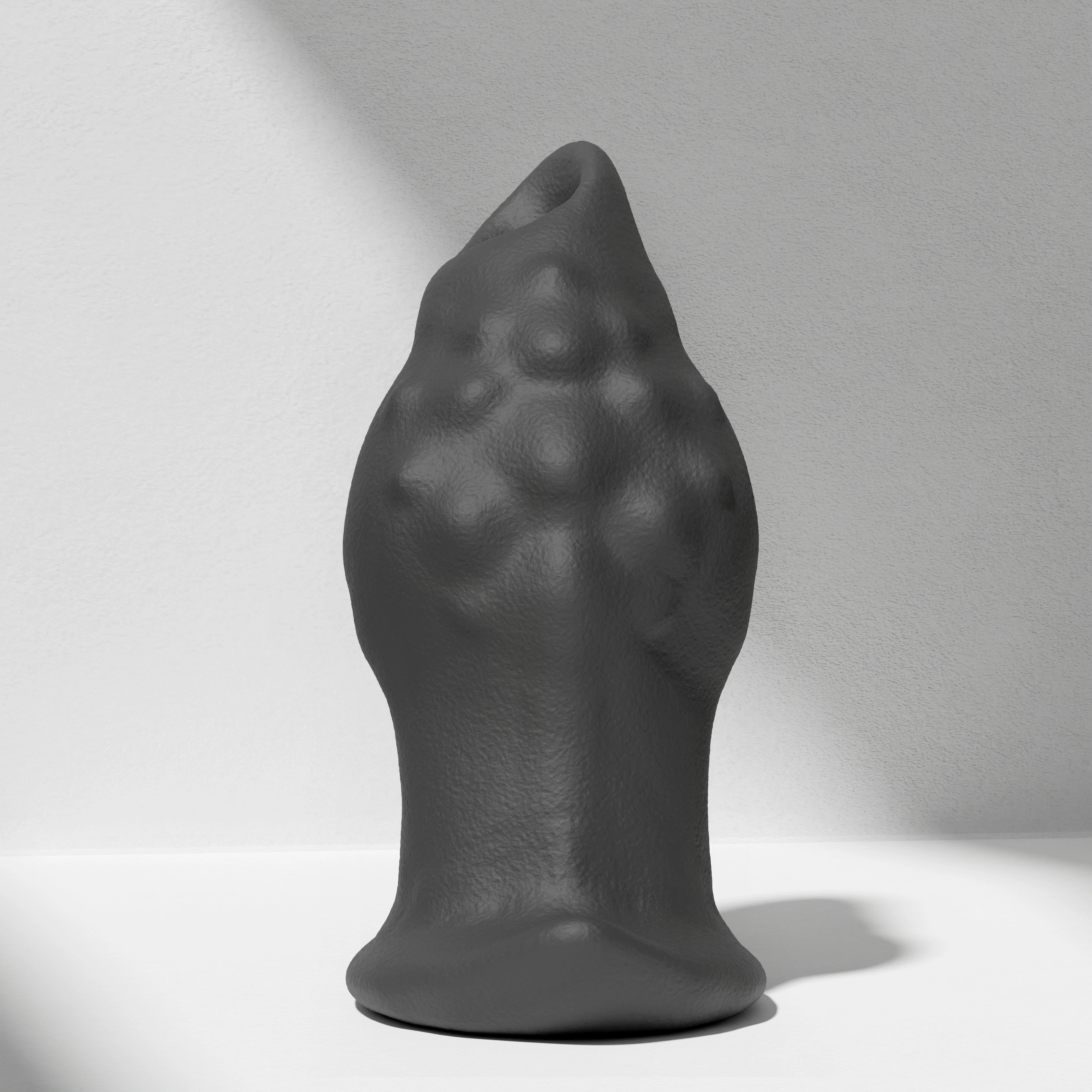 GreedyCluster GREEDYHOLE TUNNEL PLUG 02 silicone tunnel butt plug black product view