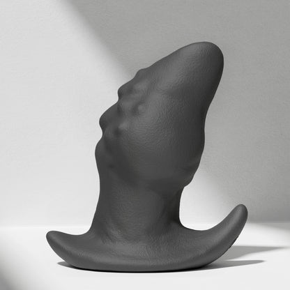 GreedyCluster GREEDYHOLE TUNNEL PLUG 02 silicone tunnel butt plug black product view
