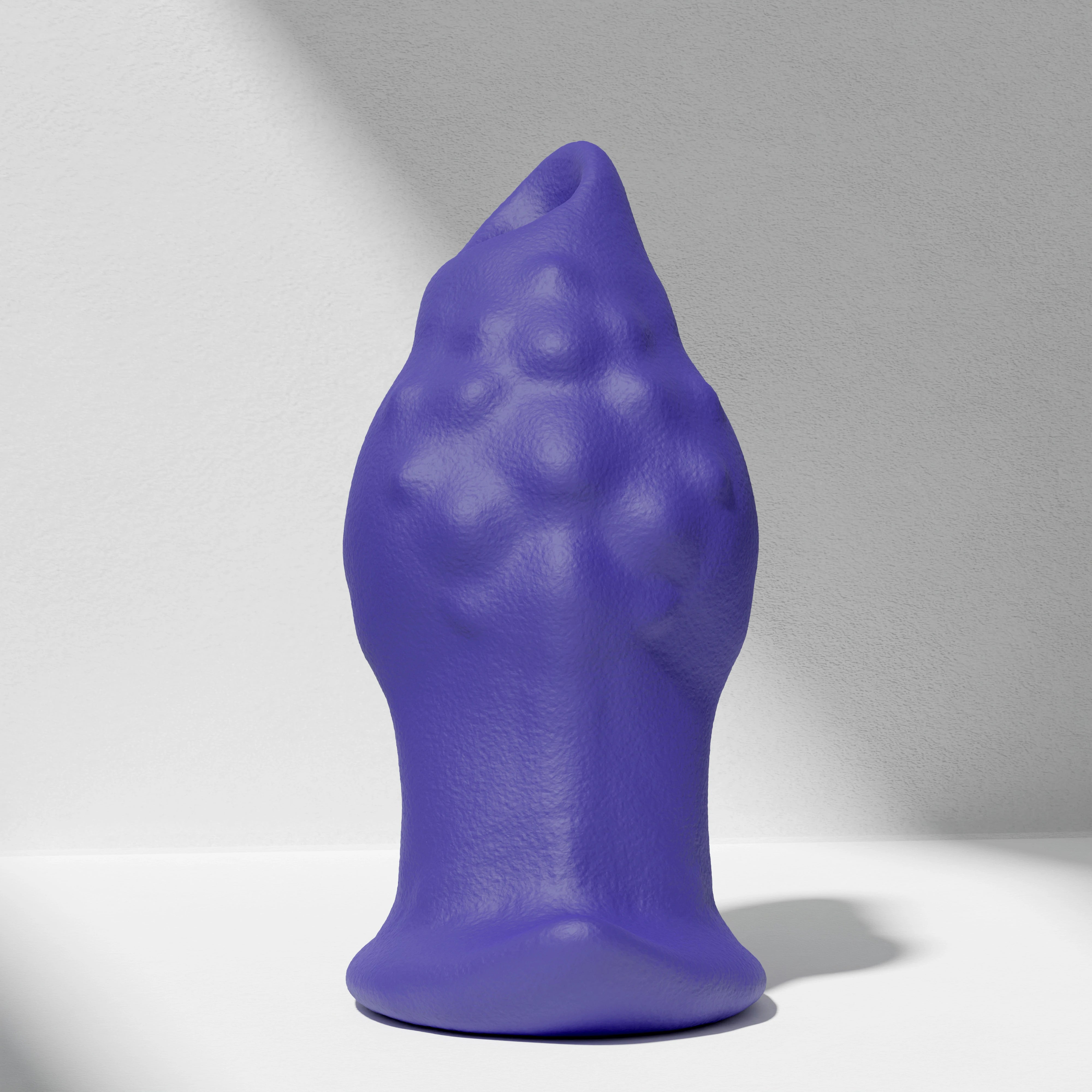 GreedyCluster GREEDYHOLE TUNNEL PLUG 02 silicone tunnel butt plug blue product view