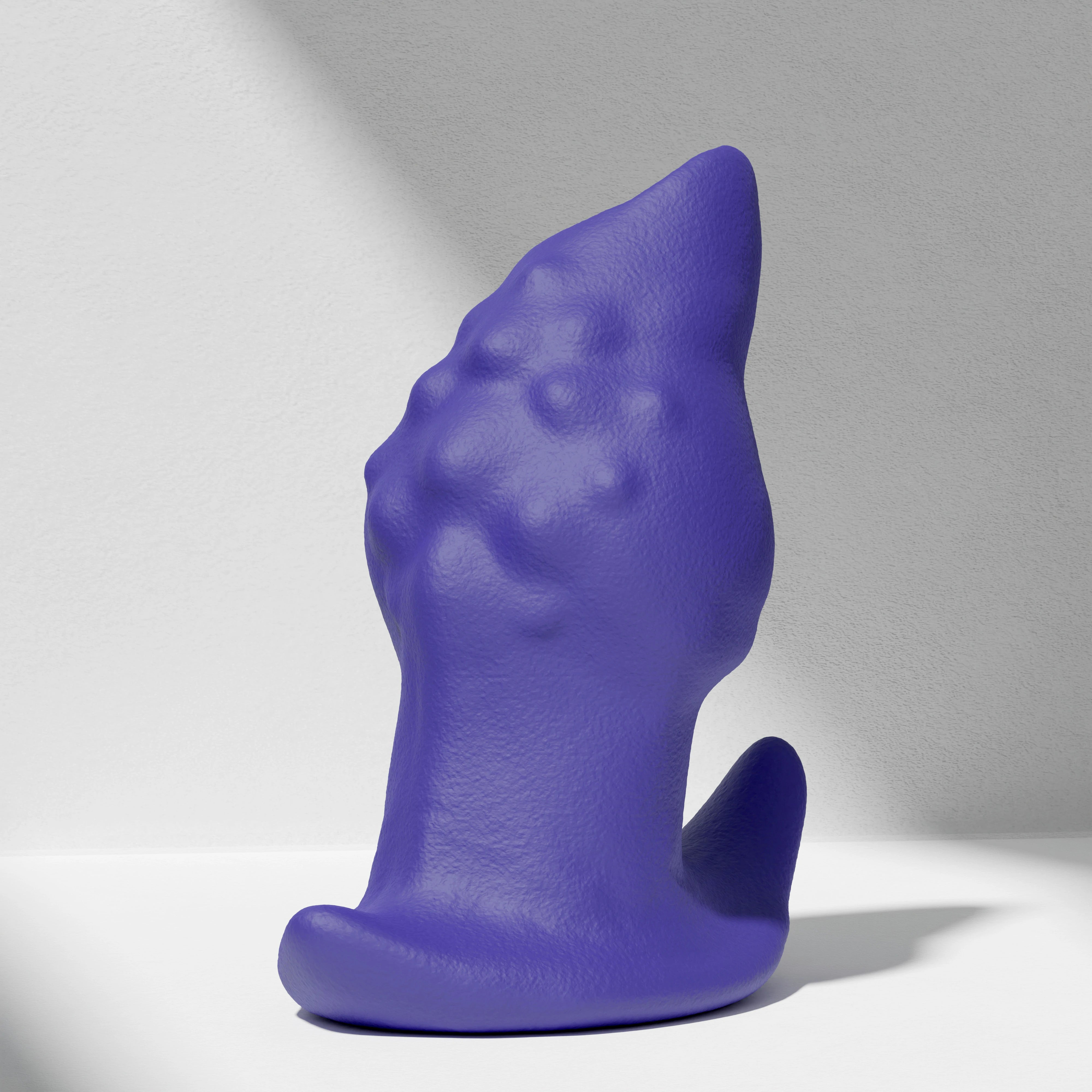GreedyCluster GREEDYHOLE TUNNEL PLUG 02 silicone tunnel butt plug blue product view