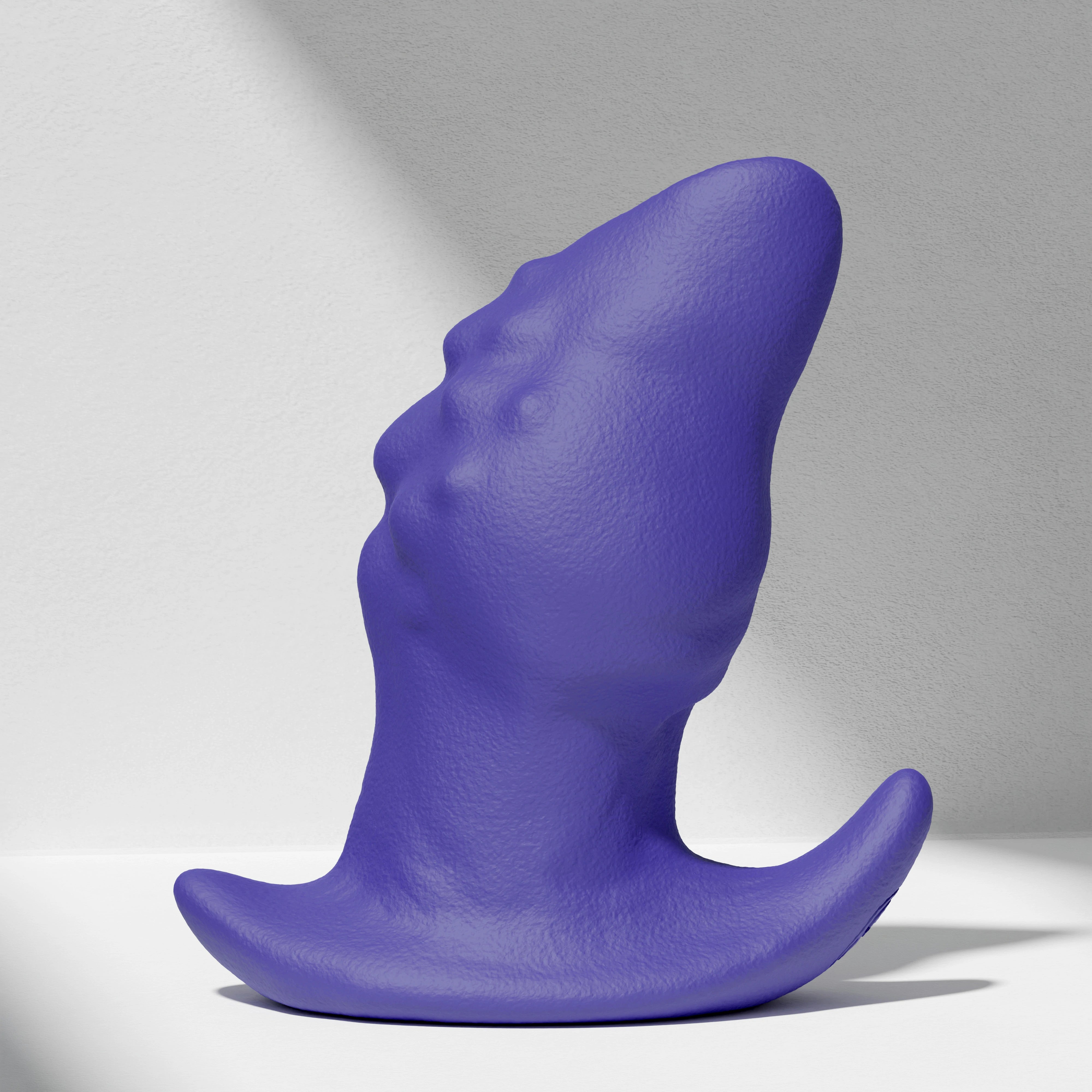 GreedyCluster GREEDYHOLE TUNNEL PLUG 02 silicone tunnel butt plug blue product view