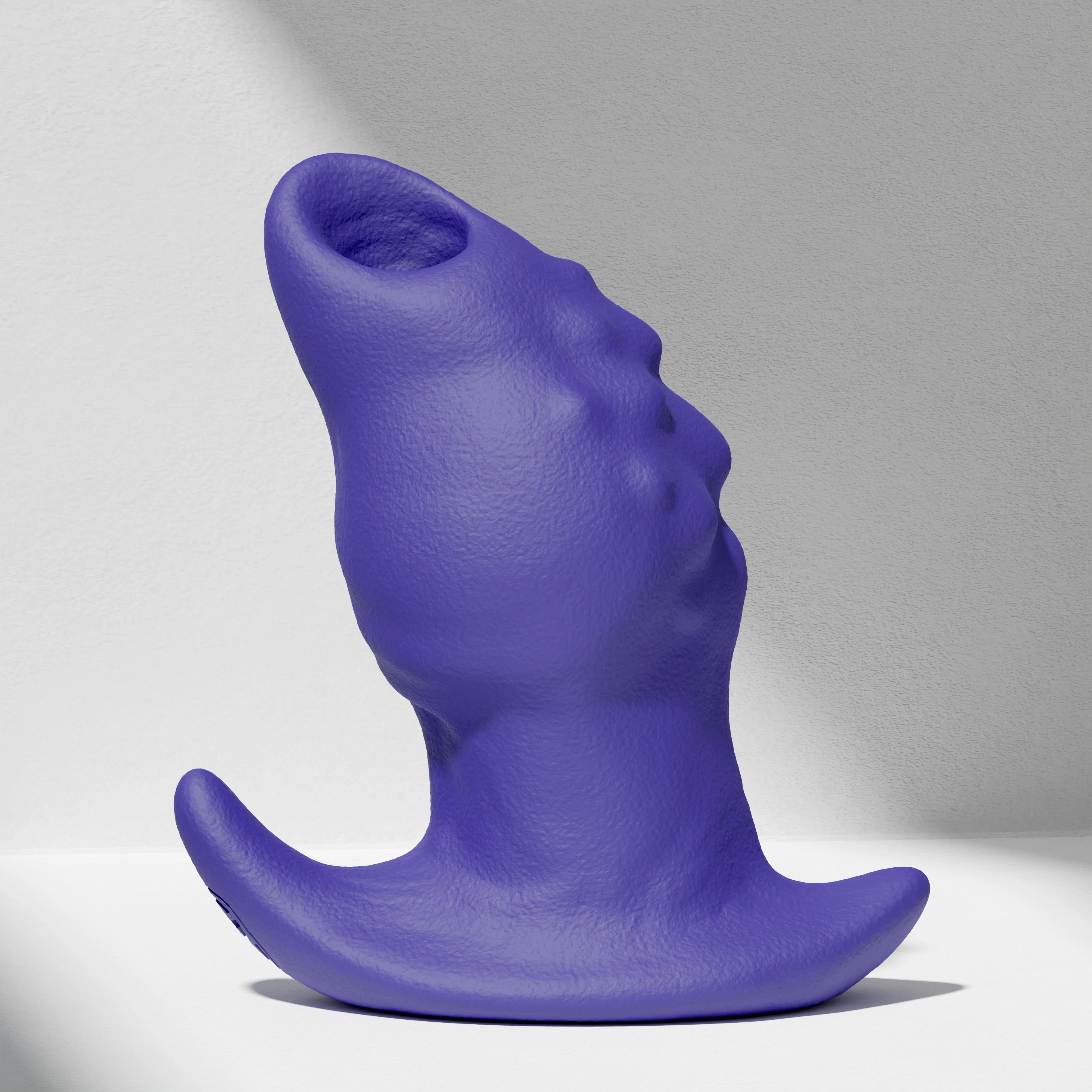 GreedyCluster GREEDYHOLE TUNNEL PLUG 02 silicone tunnel butt plug blue product view