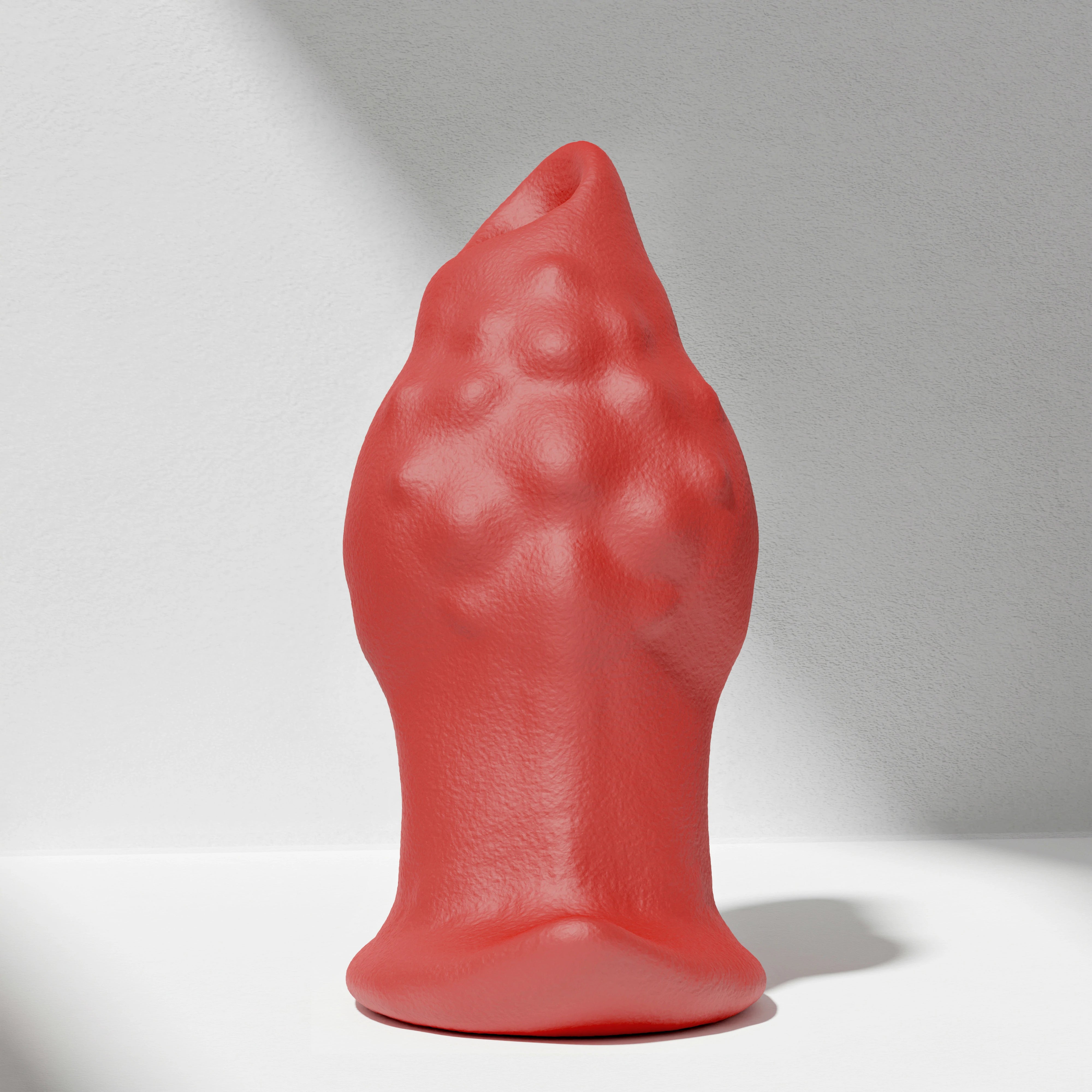 GreedyCluster GREEDYHOLE TUNNEL PLUG 02 silicone tunnel butt plug red product view