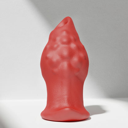 GreedyCluster GREEDYHOLE TUNNEL PLUG 02 silicone tunnel butt plug red product view