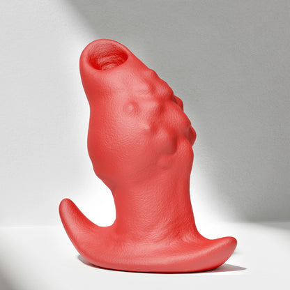 GreedyCluster GREEDYHOLE TUNNEL PLUG 02 silicone tunnel butt plug red product view