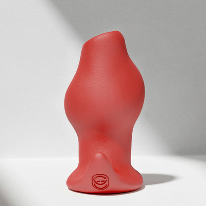 GreedyCluster GREEDYHOLE TUNNEL PLUG 03 silicone tunnel butt plug red product view
