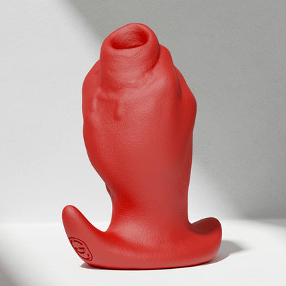 GreedyCluster GREEDYHOLE TUNNEL PLUG 04 silicone tunnel butt plug red product view