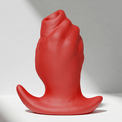 GreedyCluster GREEDYHOLE TUNNEL PLUG 04 silicone tunnel butt plug red product view
