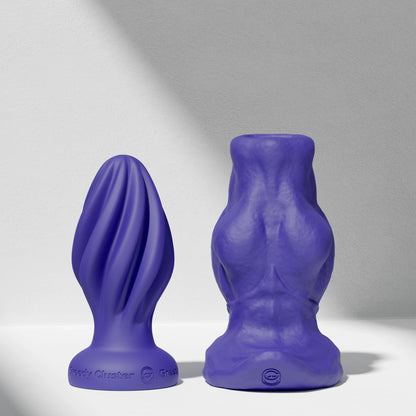 GreedyCluster GREEDYHOLE COMBO SET hollow silicone butt plug set in Azure
