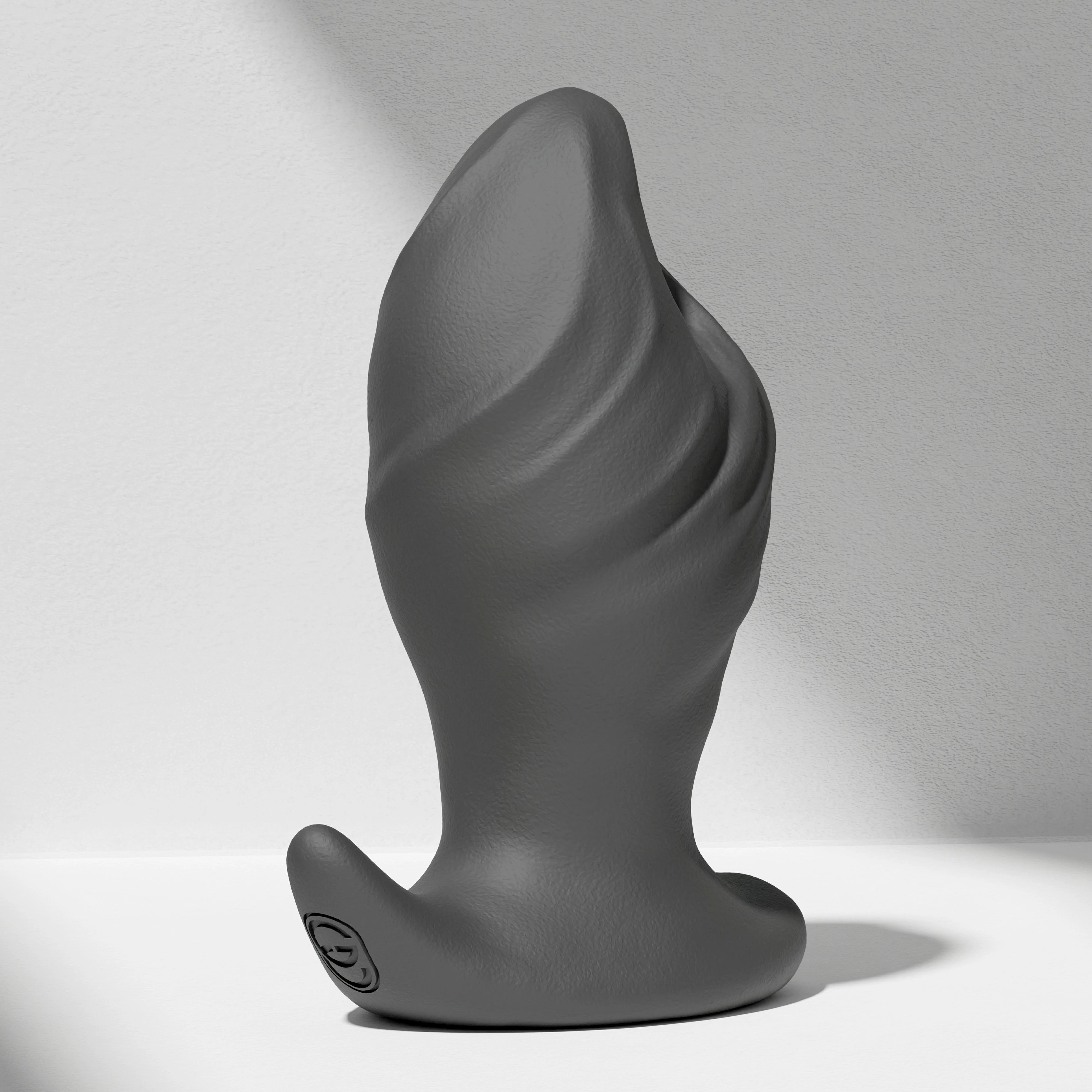 GreedyCluster GREEDYHOLE STOPPER 01 beginner silicone butt plug in Charcoal