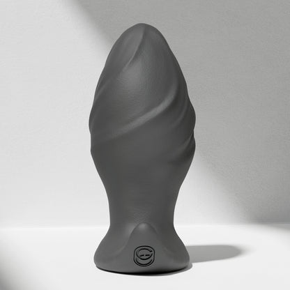 GreedyCluster GREEDYHOLE STOPPER 01 beginner silicone butt plug in Charcoal