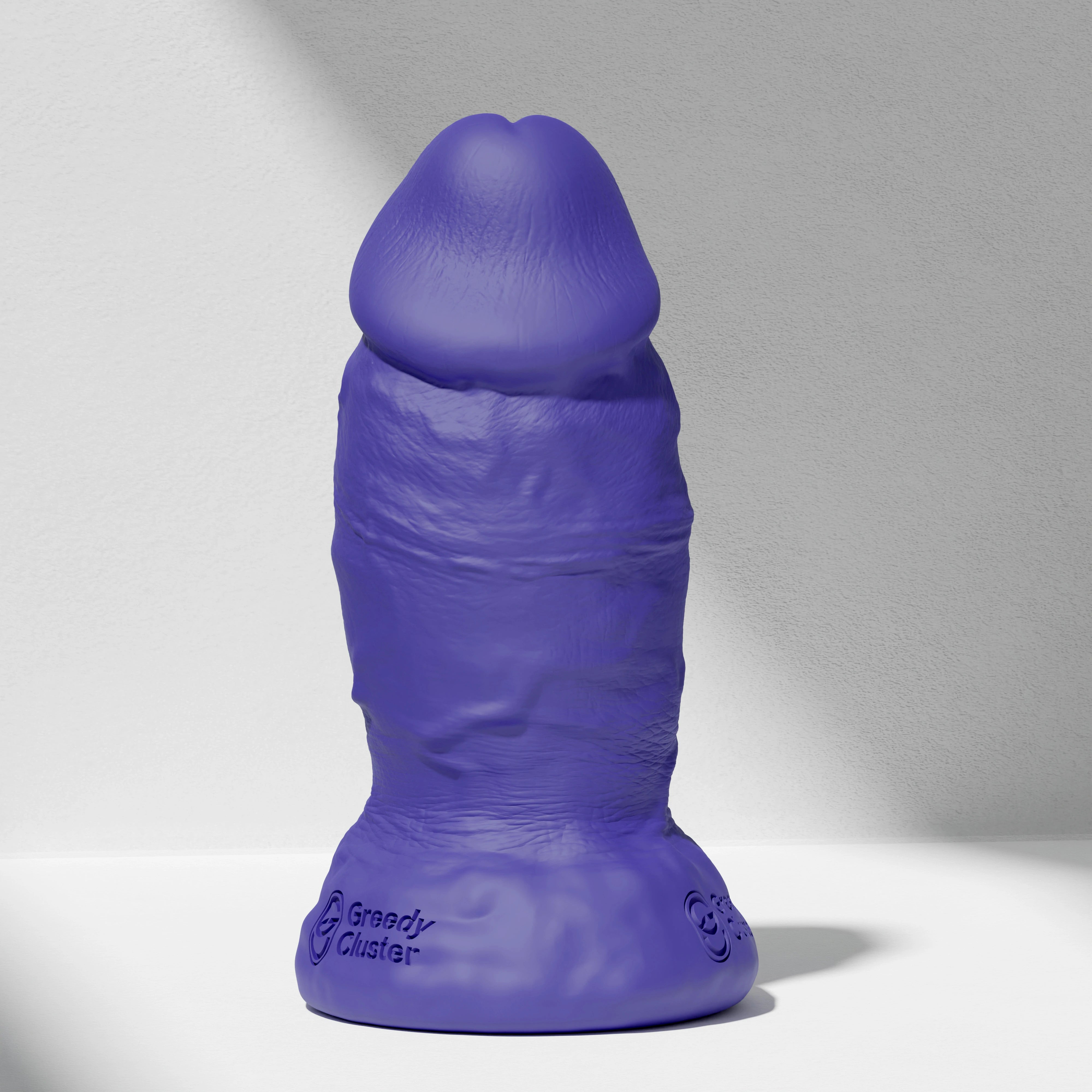 GreedyCluster PHAT thick silicone dildo for anal width training in Azure