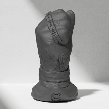 GreedyCluster ROGUE PUNCH STOPPER fist-shaped silicone dildo for anal fisting in Charcoal