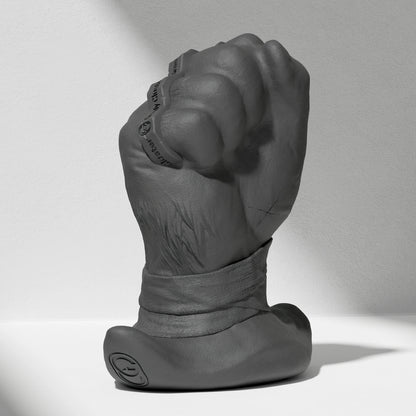 GreedyCluster ROGUE PUNCH STOPPER fist-shaped silicone dildo for anal fisting in Charcoal