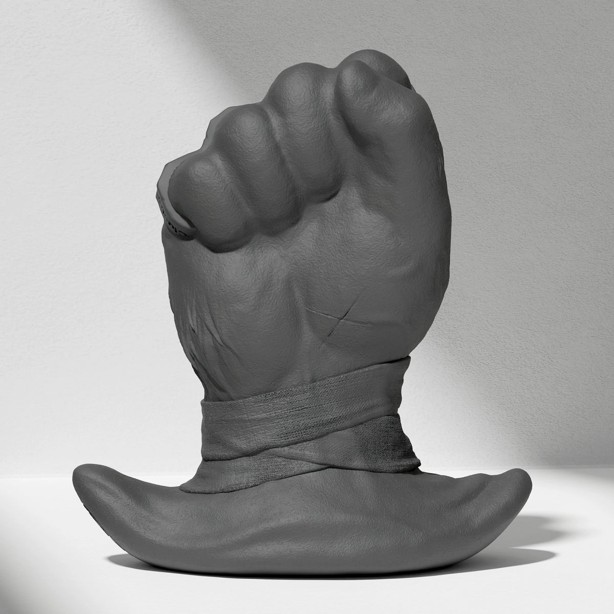 GreedyCluster ROGUE PUNCH STOPPER fist-shaped silicone dildo for anal fisting in Charcoal