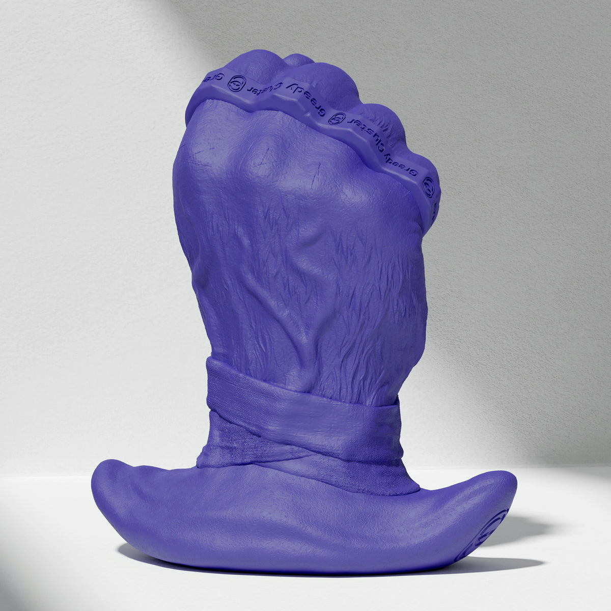 GreedyCluster ROGUE PUNCH STOPPER fist-shaped silicone dildo for anal fisting in Azure