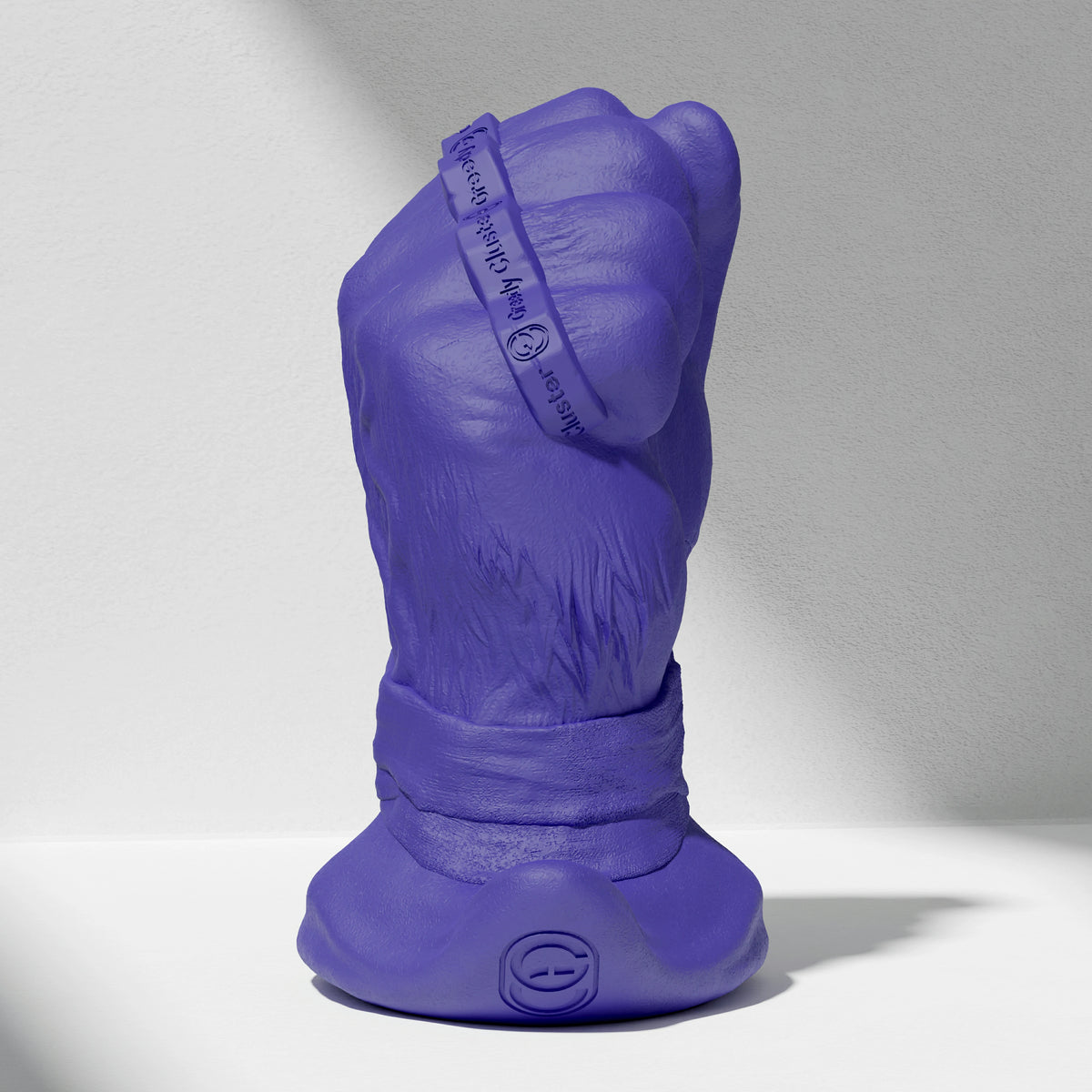 GreedyCluster ROGUE PUNCH STOPPER fist-shaped silicone dildo for anal fisting in Azure