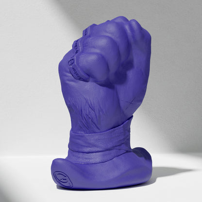 GreedyCluster ROGUE PUNCH STOPPER fist-shaped silicone dildo for anal fisting in Azure