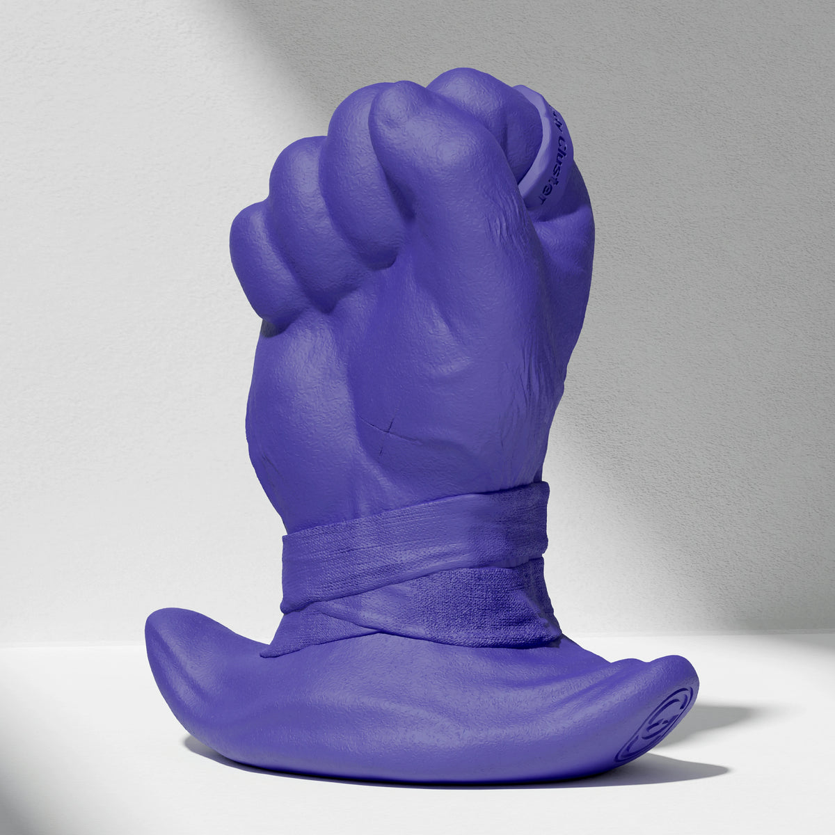 GreedyCluster ROGUE PUNCH STOPPER fist-shaped silicone dildo for anal fisting in Azure