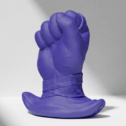 GreedyCluster ROGUE PUNCH STOPPER fist-shaped silicone dildo for anal fisting in Azure
