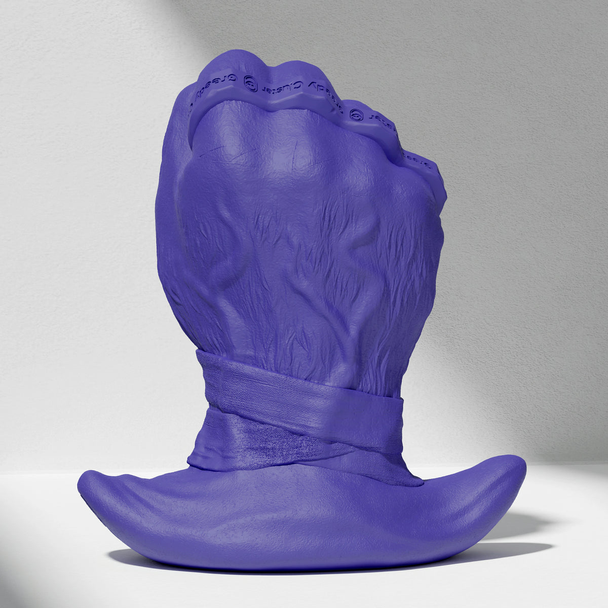 GreedyCluster ROGUE PUNCH STOPPER fist-shaped silicone dildo for anal fisting in Azure