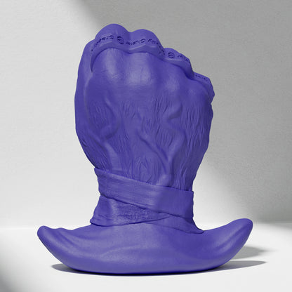 GreedyCluster ROGUE PUNCH STOPPER fist-shaped silicone dildo for anal fisting in Azure