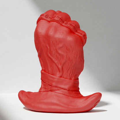 GreedyCluster ROGUE PUNCH STOPPER fist-shaped silicone dildo for anal fisting in Scarlett